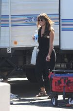 LEA MICHELE on the Set of Glee in Los Angeles 2409