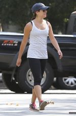 LEA MICHELE Out Hiking in Studio City