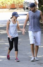 LEA MICHELE Out Hiking in Studio City