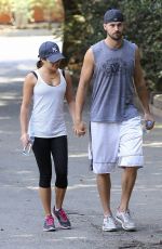 LEA MICHELE Out Hiking in Studio City