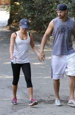 LEA MICHELE Out Hiking in Studio City