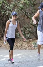 LEA MICHELE Out Hiking in Studio City