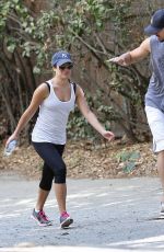 LEA MICHELE Out Hiking in Studio City