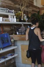 LEA MICHELE Shopping at Sweat Shop in Los Angeles