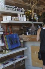 LEA MICHELE Shopping at Sweat Shop in Los Angeles