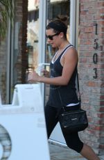 LEA MICHELE Shopping at Sweat Shop in Los Angeles