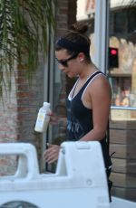 LEA MICHELE Shopping at Sweat Shop in Los Angeles