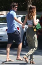 LEIGHTON MEESTER and Adam Brody Out and About in New York