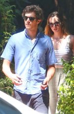 LEIGHTON MEESTER and Adam Brody Out and About in New York