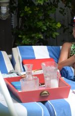 LILY ALLEN in Bikini at a Pool in Miami