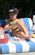 LILY ALLEN in Bikini at a Pool in Miami