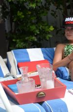 LILY ALLEN in Bikini at a Pool in Miami