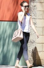 LILY COLLINS Heading to a Gym in Los Angeles 0909