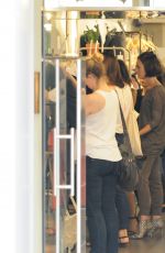 LILY COLLINS Out Shopping in Paris