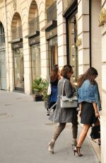 LILY COLLINS Out Shopping in Paris