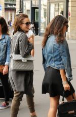 LILY COLLINS Out Shopping in Paris