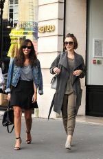 LILY COLLINS Out Shopping in Paris