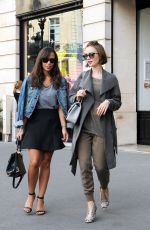 LILY COLLINS Out Shopping in Paris