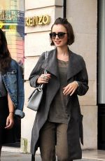 LILY COLLINS Out Shopping in Paris