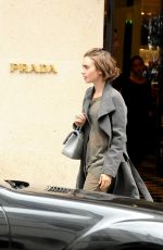 LILY COLLINS Out Shopping in Paris