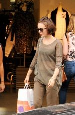 LILY COLLINS Out Shopping in Paris