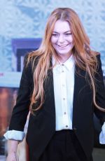LINDSAY LOHAN at Speed-the-plow Opening Night in London