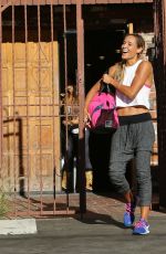 LOLO JONES leaves DWTS Rehearsal Studio in Los Angeles