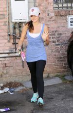 LUCY HALE in Tights Leaves a Gym in Los Angeles 2609