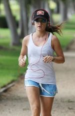 LUCY HALE Out Jogging in Los Angeles