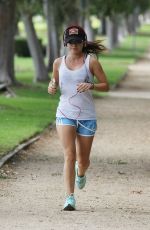 LUCY HALE Out Jogging in Los Angeles