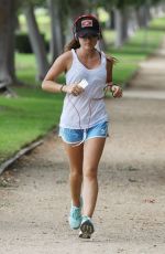 LUCY HALE Out Jogging in Los Angeles