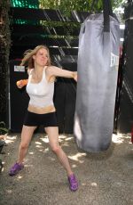 MAITLAND WARD at a Workingout Photoshoot in West Hollywood