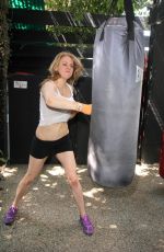 MAITLAND WARD at a Workingout Photoshoot in West Hollywood