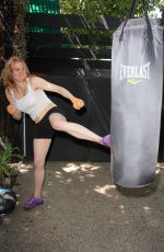 MAITLAND WARD at a Workingout Photoshoot in West Hollywood