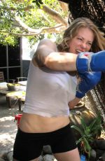 MAITLAND WARD at a Workingout Photoshoot in West Hollywood