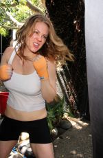 MAITLAND WARD at a Workingout Photoshoot in West Hollywood