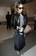 MANDY MOORE Arrives at Los Angeles International Airport