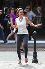 MARIA MENOUNOS on the Set of Extra at the Grove in West Hollywood 0809