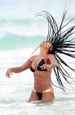 MELANIE BROWN in Bbikini at a Beach in Mexico