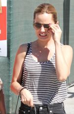 MENA SUVARI Walks Her Dog Out in Los Angeles