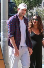 MILA KUNIS and Ashton Kutcher Out and About in Los Angeles