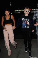 MILEY CYRUS and BELLA HADID Leaves Alexander Wang’s After Party in NEw York