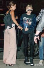 MILEY CYRUS and BELLA HADID Leaves Alexander Wang’s After Party in NEw York