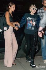 MILEY CYRUS and BELLA HADID Leaves Alexander Wang’s After Party in NEw York