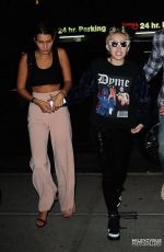 MILEY CYRUS and BELLA HADID Leaves Alexander Wang’s After Party in NEw York