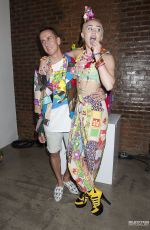 MILEY CYRUS at Jeremy Scott Dirty Hippie Fashion Show in New York