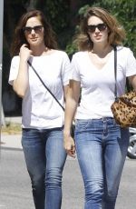 MINKA KELLY and MANDY MOORE Out and About in Los Angeles