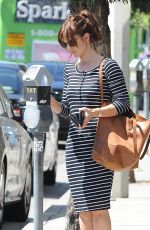 MINKA KELLY in Dress Out and About in Los Angeles