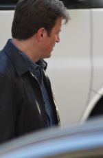 MOLLY QUINN on the Set of Castle