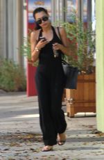 NAYA RIVERA in Black Dress Out and About in Beverly Hills